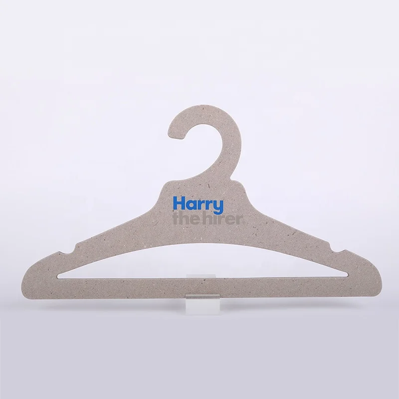 FSC Eco friendly high quality wholesale recycled grey board paper hangers for clothes