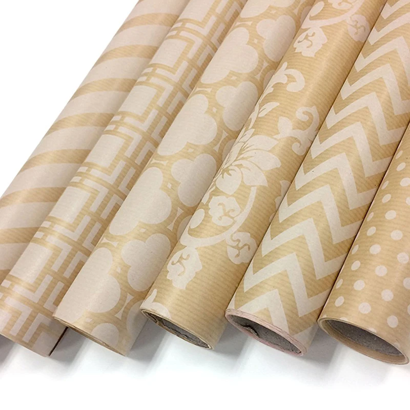 
 Хорошее качество, белая печатная крафт-бумага для упаковки подарков  