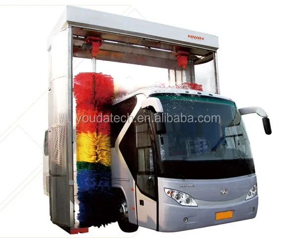 High quality 3 brushes bus wash machine for gas station
