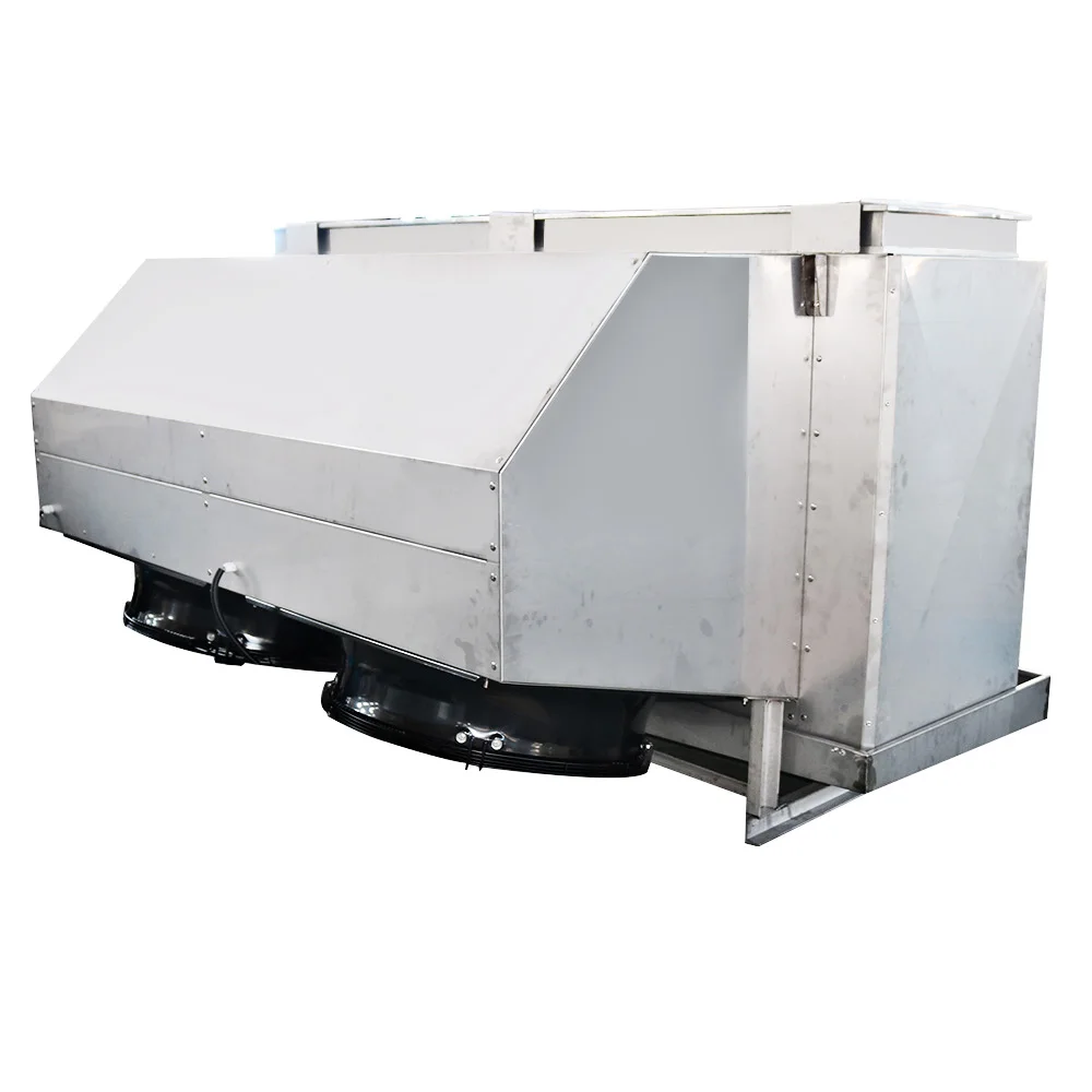 industrial cold room down blow evaporator coil for slaughtering workshop