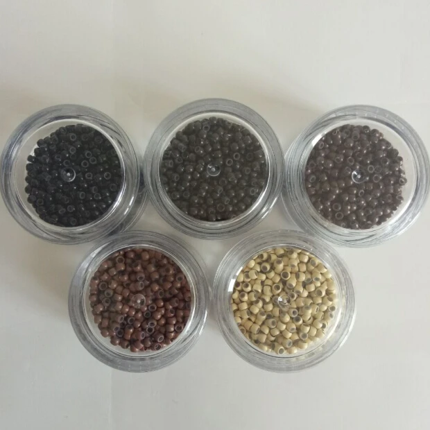 Микрокольцевые бусины для нано-кольцевых волос, микрокольцевые Силиконовые Бусины