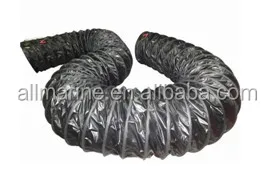 12 inch Anti-static Flexible Black Duct Hose 300MMX5M