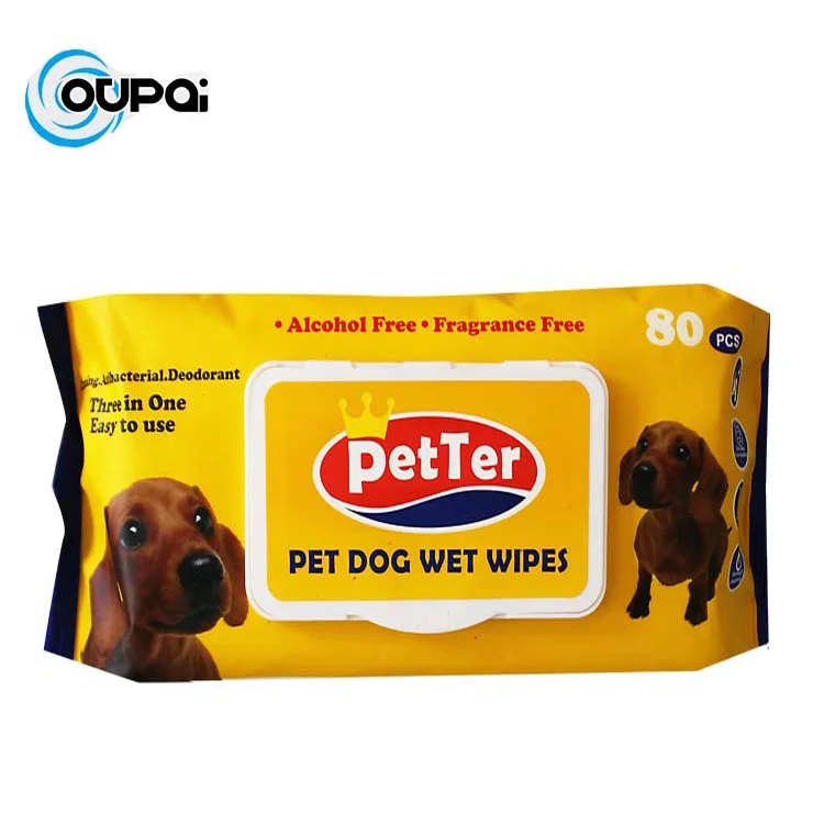 Customized  Pet Cleaning & Grooming Dog Cleaning Wet Pet wipes