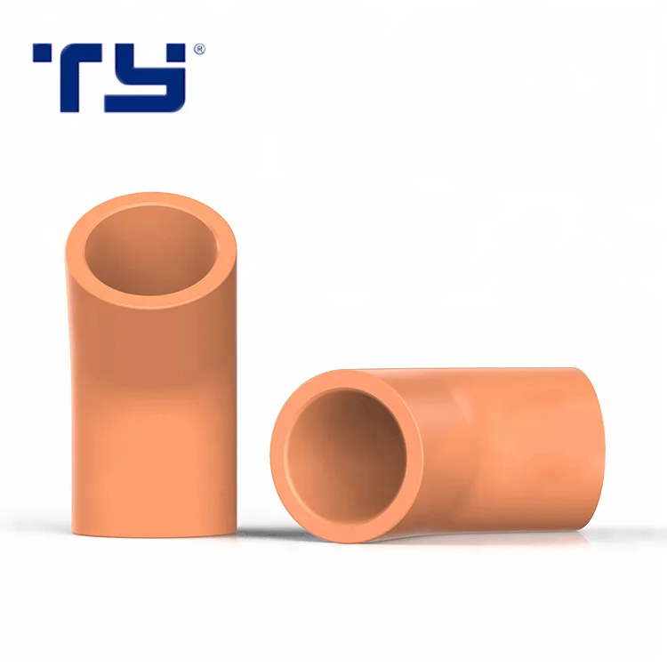 China 45 degree plastic CPVC fitting pipe elbow for FIRE SPRINKLER PIPING SYSTEM