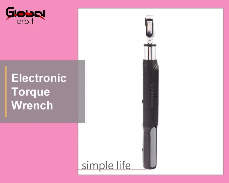 1-20Nm 1/4 Inch Interchangeable Electronic Value Digital Reversible Preset Torque Wrench Set