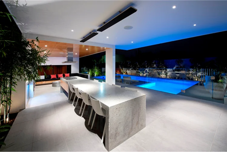 High Quality Aluminium Alloy Black Infrared Heater Patio Heater for Terrace