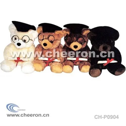 Цветной мини плюшевый медведь, медведь на выпускной