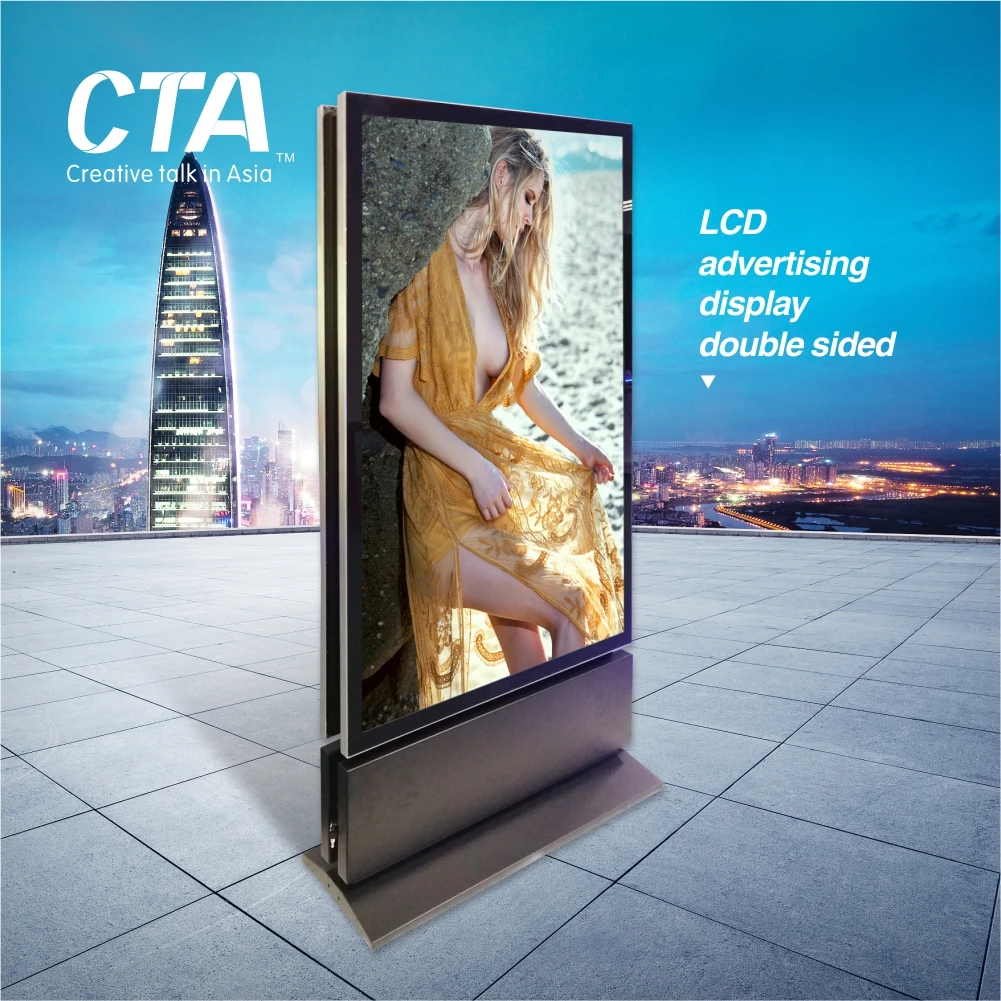 Guangzhou two side lcd led advertising display machine ,screen manufacture