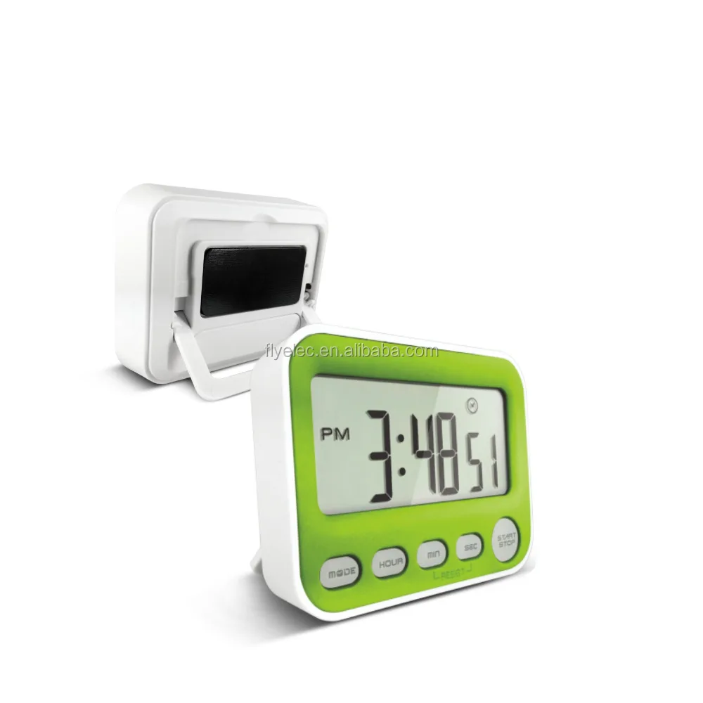 2024 Jumbo LCD pretty modern digital table alarm clock with timer