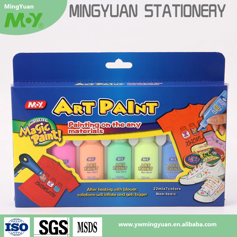 Diy art painting 3D puffy glitter glue for kids