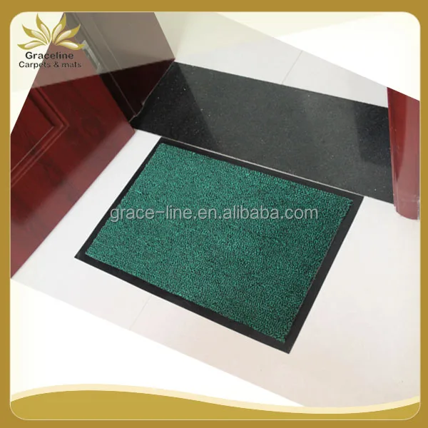 Polypropylene felt surface PVC backing doormat rug carpet