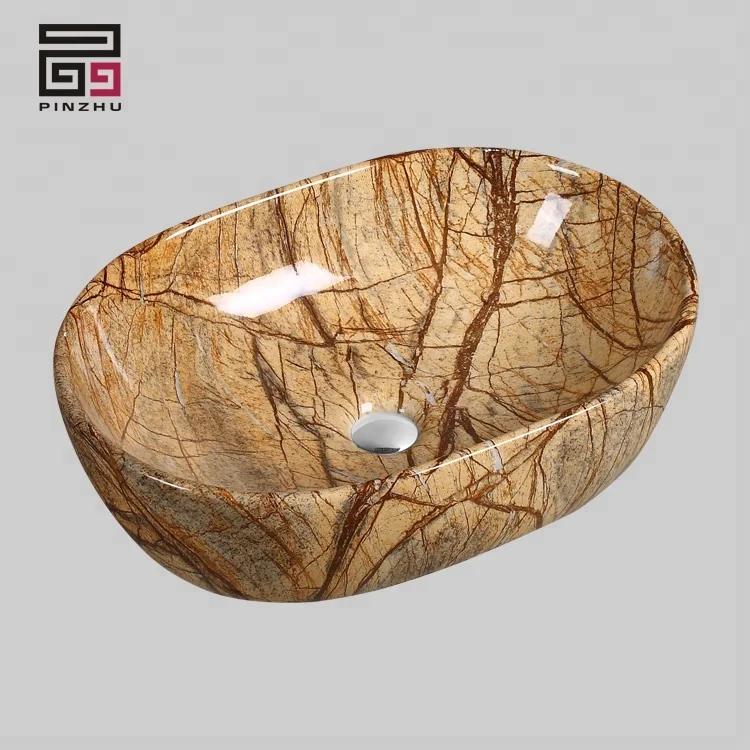Italian Onyx Vessel Sink Ceramic Granite Marble Stone Bathroom Sink  counter top basin