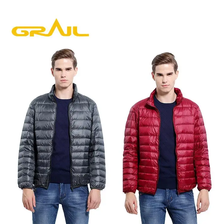 Hot sale online shopping fashionable outside hooded ultra light down winter jacket men