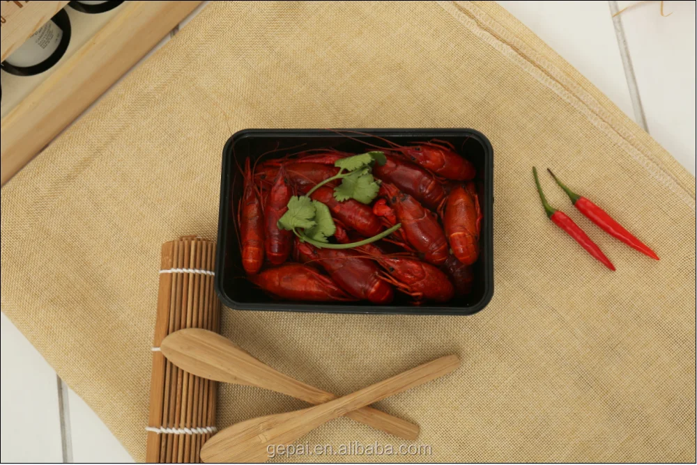 750ml rectangular disposable microwave plastic food container wholesale