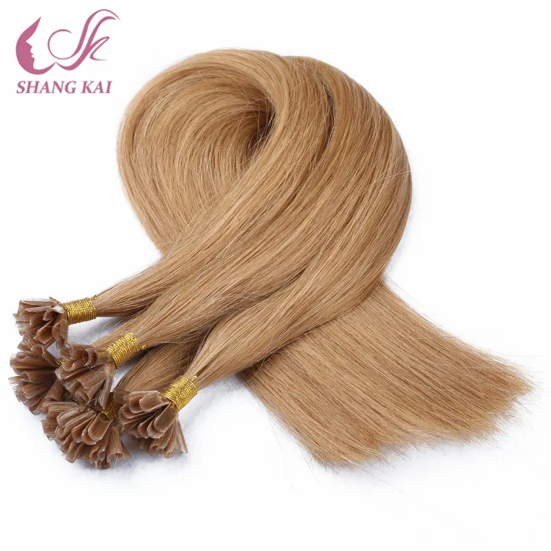Virgin Slavic Hair  100%Human Hair Double Drawn Wholesale Italian Keratin U tip/Flat tip/I Tip Hair Extensions