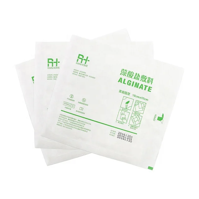 
disposable medical wound dressing adsorbent & adhesive sterile alginate healing wound dressing with a with CE ISO 