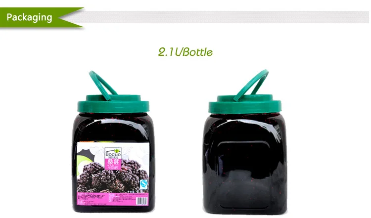 2021 Hot Selling Mulberry Jam Fruit Jam For Bubble Tea Business