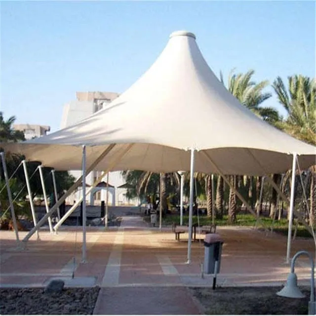 New type structural car parking shed tensile membrane structure