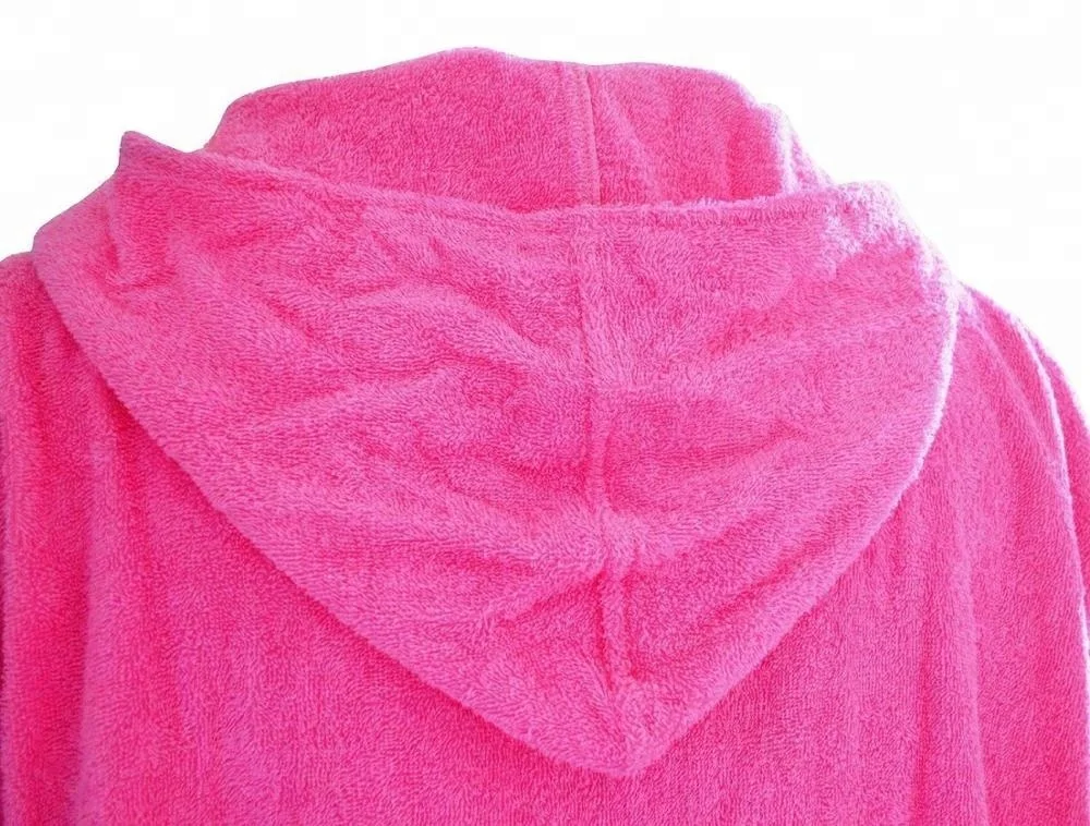 100% cotton terry custom adult hooded towel poncho beach wholesale