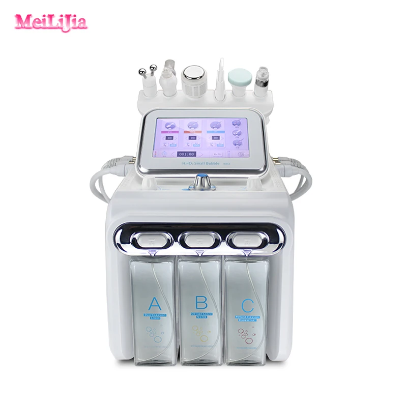 6 in1 Small bubbles face care RF beauty equipment Replenishing water and oxygen to clean the skin beauty salon clinic hospital