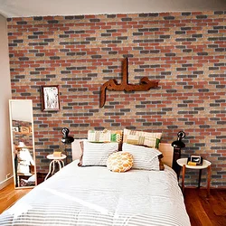 wholesale rock wall brick design decorative pvc 3d wall paper wallpapers