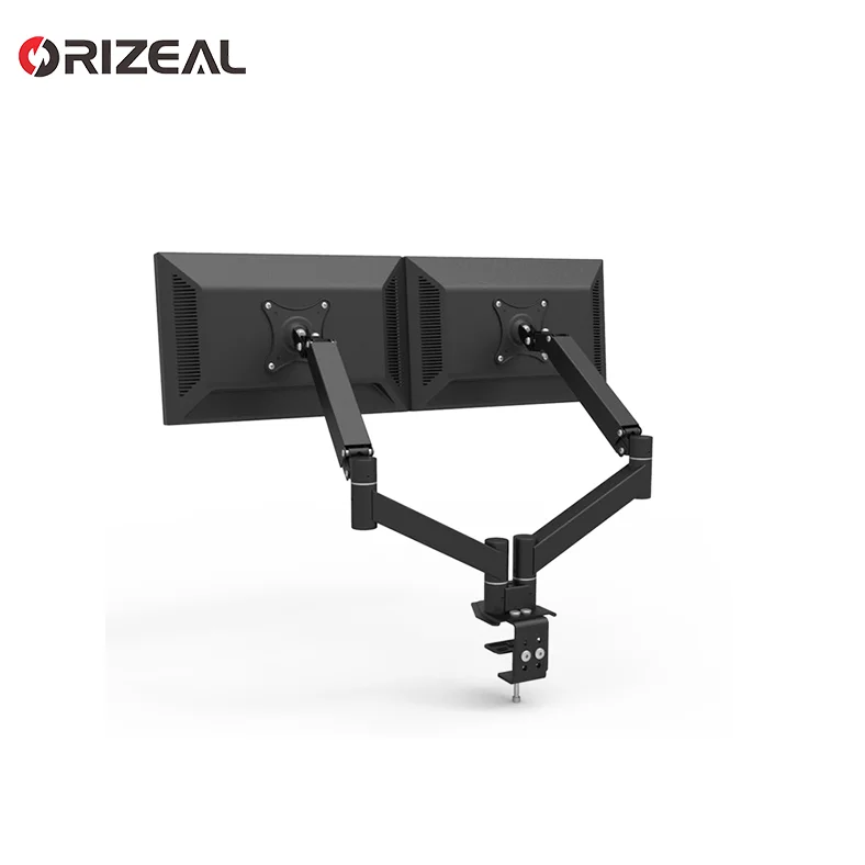 Smart computer monitor stand base for 2 screens