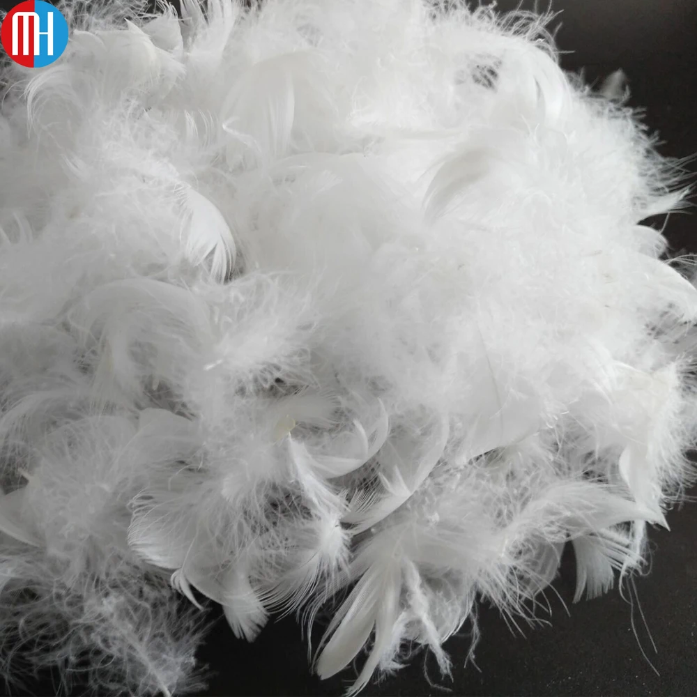 Factory sell washed white duck and goose down feather 2-4cm