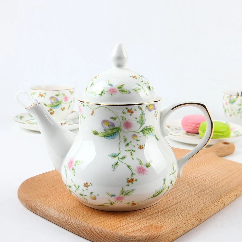 High Quality Elegant Vintage Bone China Turkish Tea Pot