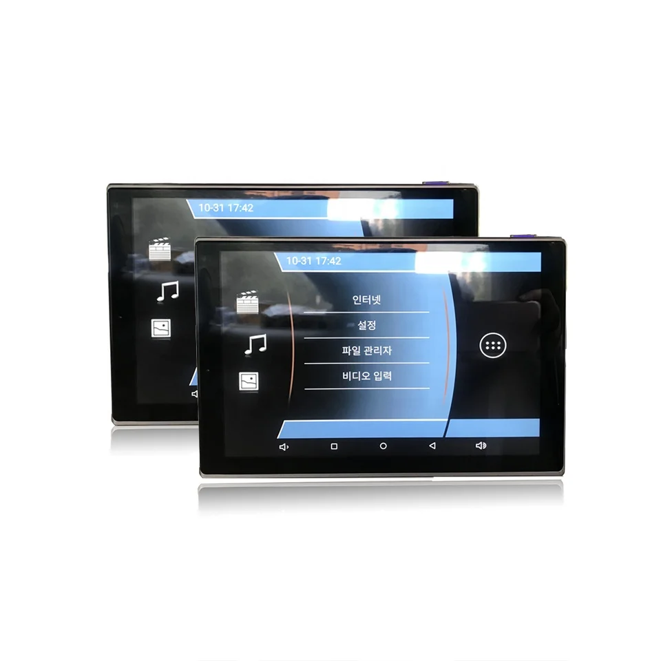 4K Android Rear Head Rest DVD Monitor In Car For Volkswagen CC Multivan Caravelle Sharan Touran Magotan T-ROC Golf Video Display