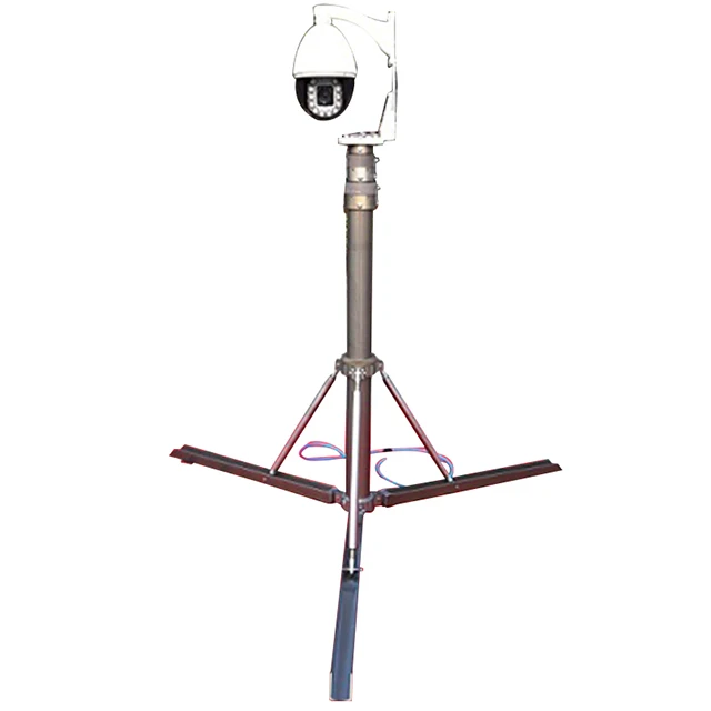 XD015 Tripod Pneumatic Telescopic Mast for CCTV Camera