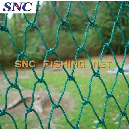 PE knotted fish farming nets with double knot