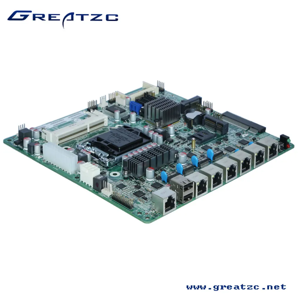 ZC-B756L 6 Lan Computer Motherboard Motherboard with 6 Gigabit LAN Port 6 Ethernet Firewall Motherboards