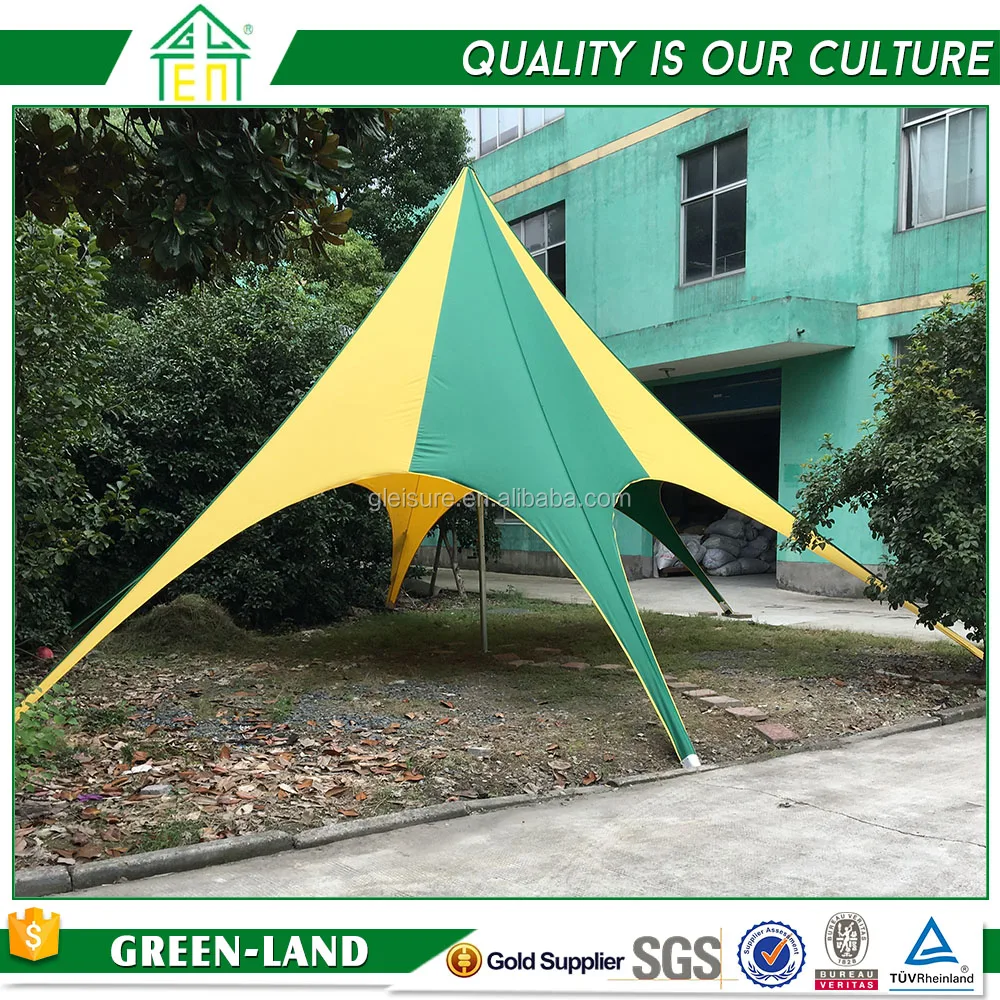 Диаметр 12 М Паук Лето Приют Звезды Тени Навес Беседка С Алюминиевого Сплава Полюс