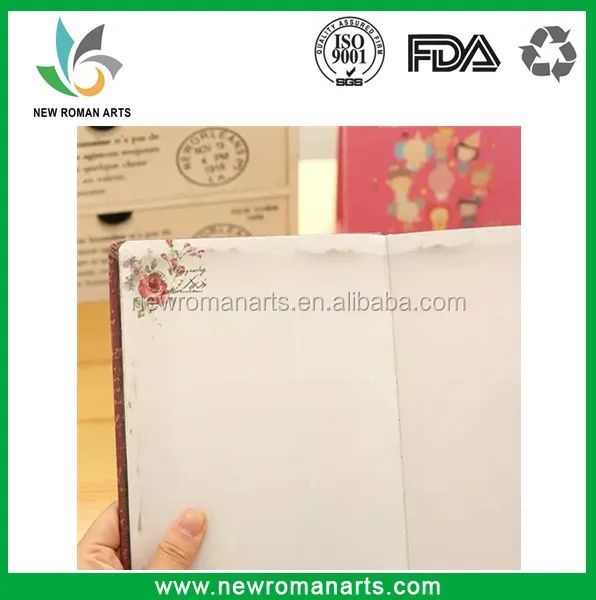 Retro Sketch Paper Blank Notebook Sketch Drawing Book Journal Personal Diary Note Stationery