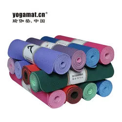 TPE Exercise  Eco Friendly Thick Cheap Fitness Pilates Custom Gymnastics Non-Toxic Non-slip Print Floor Gym yoga mat