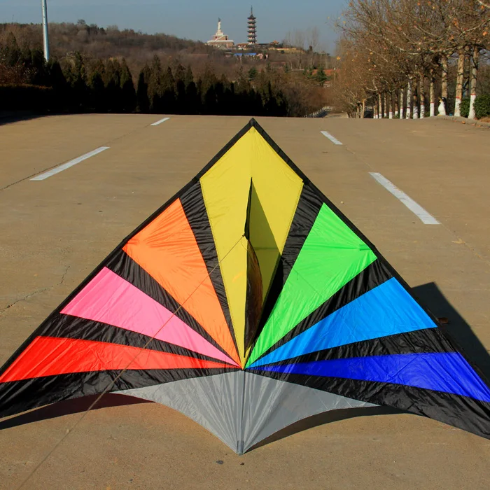 Hot Sale Kite Nylon Kites Rainbow Triangle Parafoil Cometas Parapente Cerf Volant Pipa Voadora Vlieger Kite Flying Barriletes