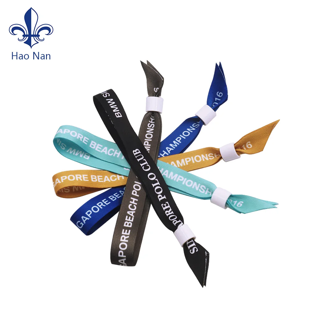 Оптовая продажа на заказ дизайн логотипа сублимационный браслет тканевый с полиэфирным браслетом