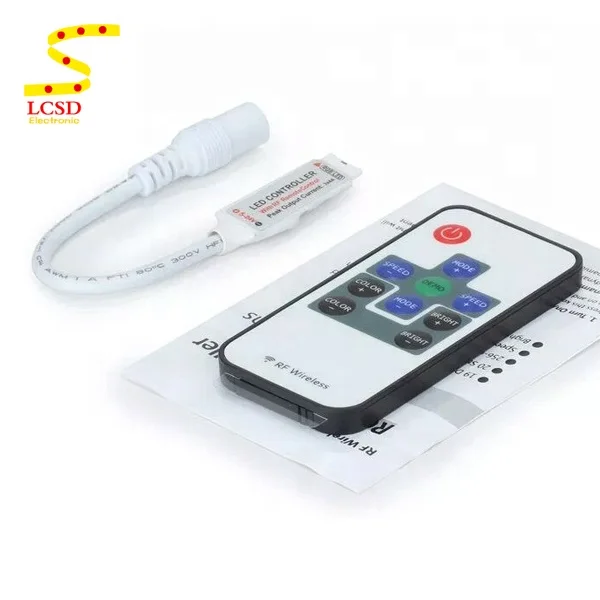 10 ключ мини РФ беспроводной LED затемнения с пультом дистанционного управления для 5050/3528/5730/5630/3014 RGB цвет полоски