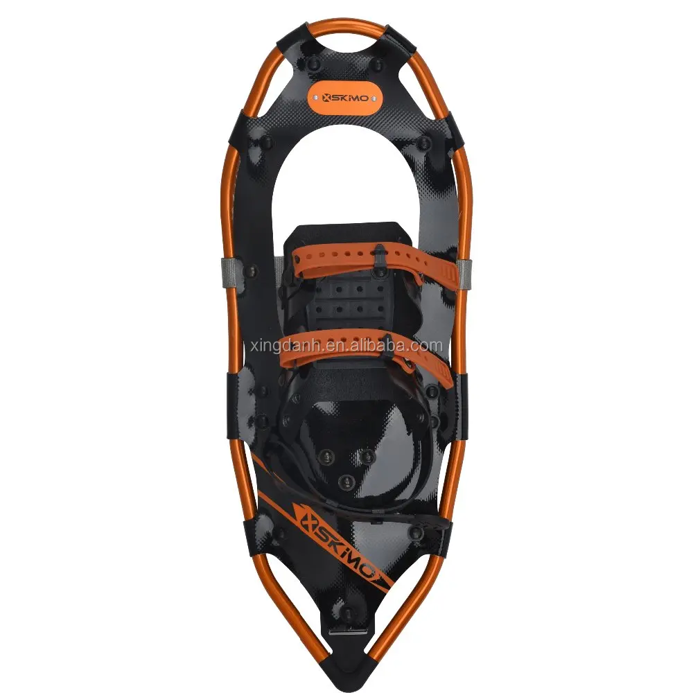 Hiking Snowshoes of Aluminium with Hole Strap Binding Super Light Weight Racing Snowshoes