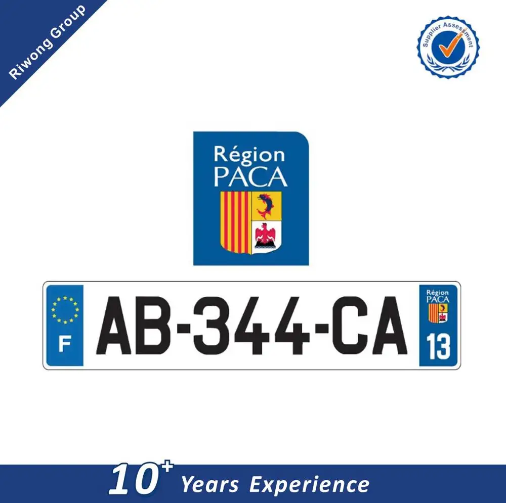 Высокобезопасная Светоотражающая французская табличка с номером