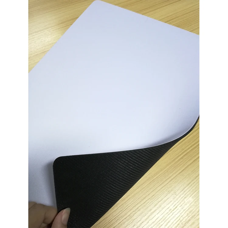 Natural rubber custom oppai sublimation blanks white edge stitching overlock Pad Mouse Pad Mouse