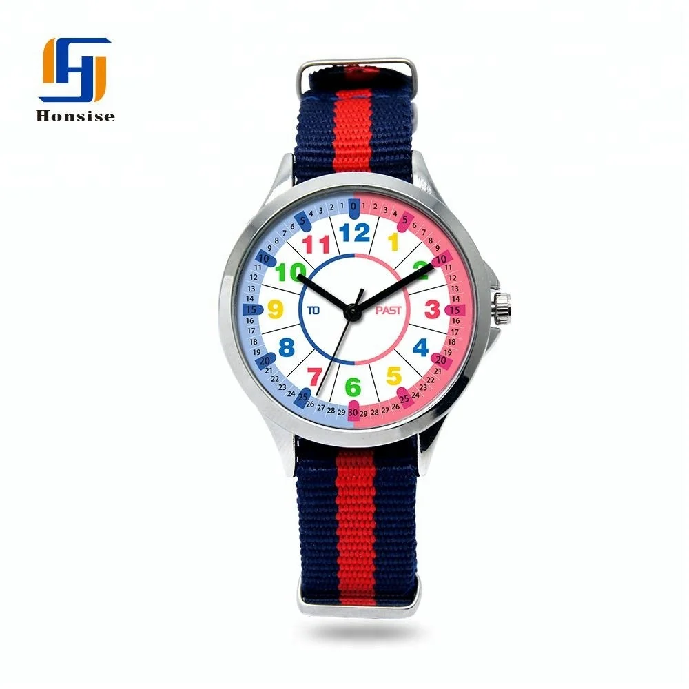 Wholesale Supplier Simple Design Nylon Band Watch For Girls montre femme