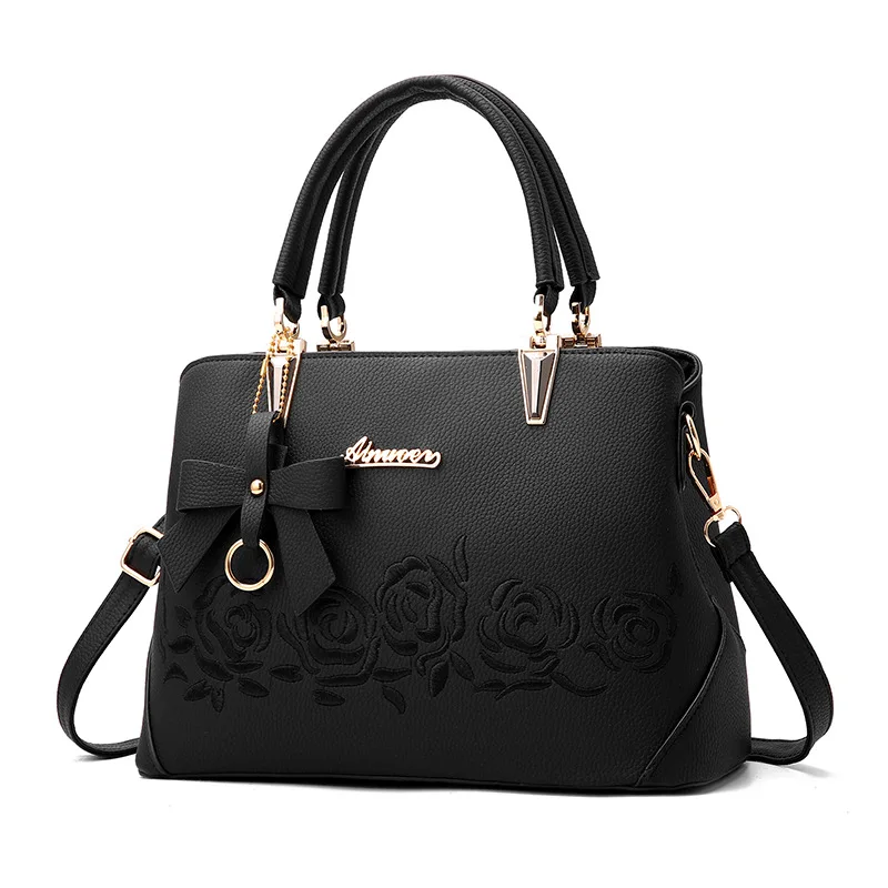leather bag manufacturers embroidery handbag for women