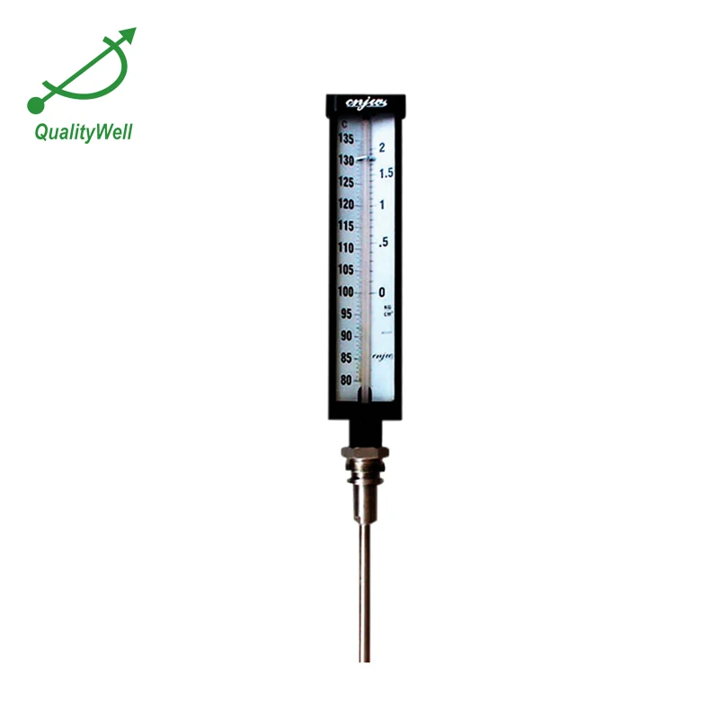 Professional Industrial Direct Pressure Cooker Glass Tube Thermometer