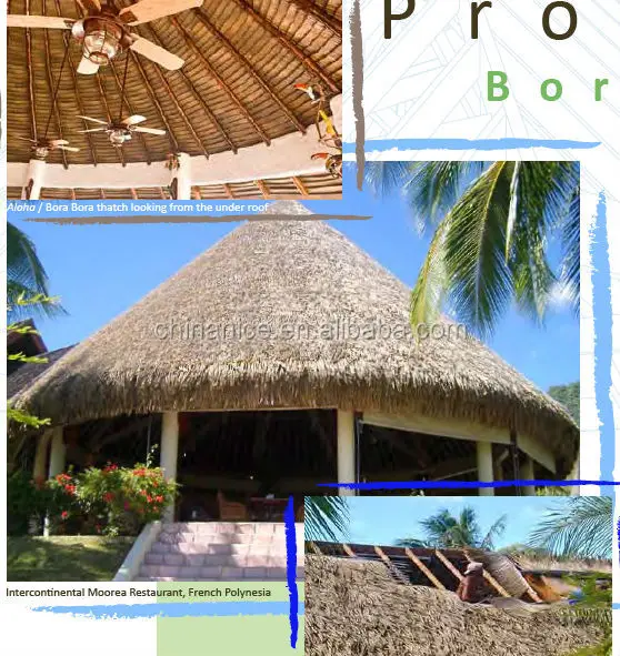 artificial plastic thatch outdoor cover roofing