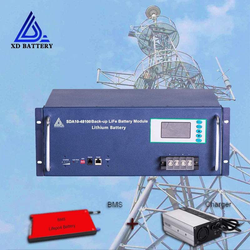 Литий-ионный аккумулятор для telecom 48 В 200 А · ч