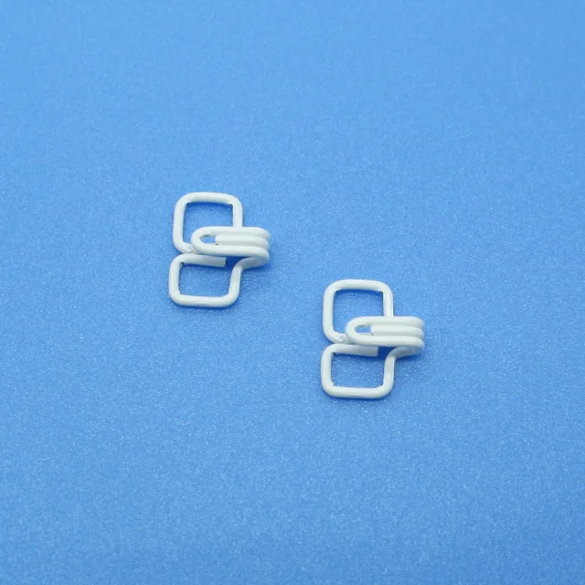Wholesale nylon coated square hooks and eyes for bra