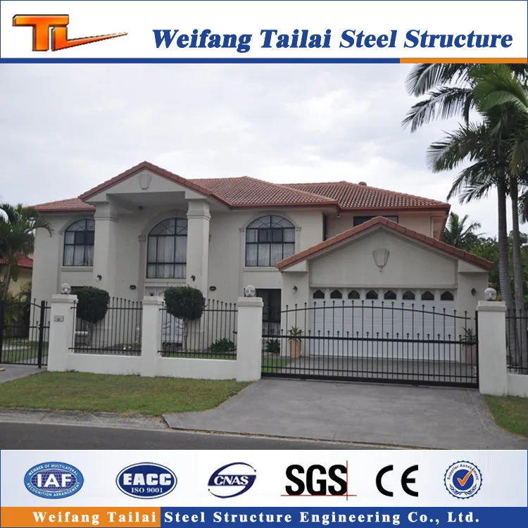 China design with import software New environmental light steel Prefabricated villa