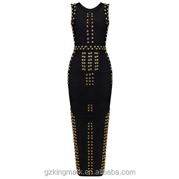 Factory Stock Beading Kim Kardashian Celebrity Bodycon Bandage Party Dresses