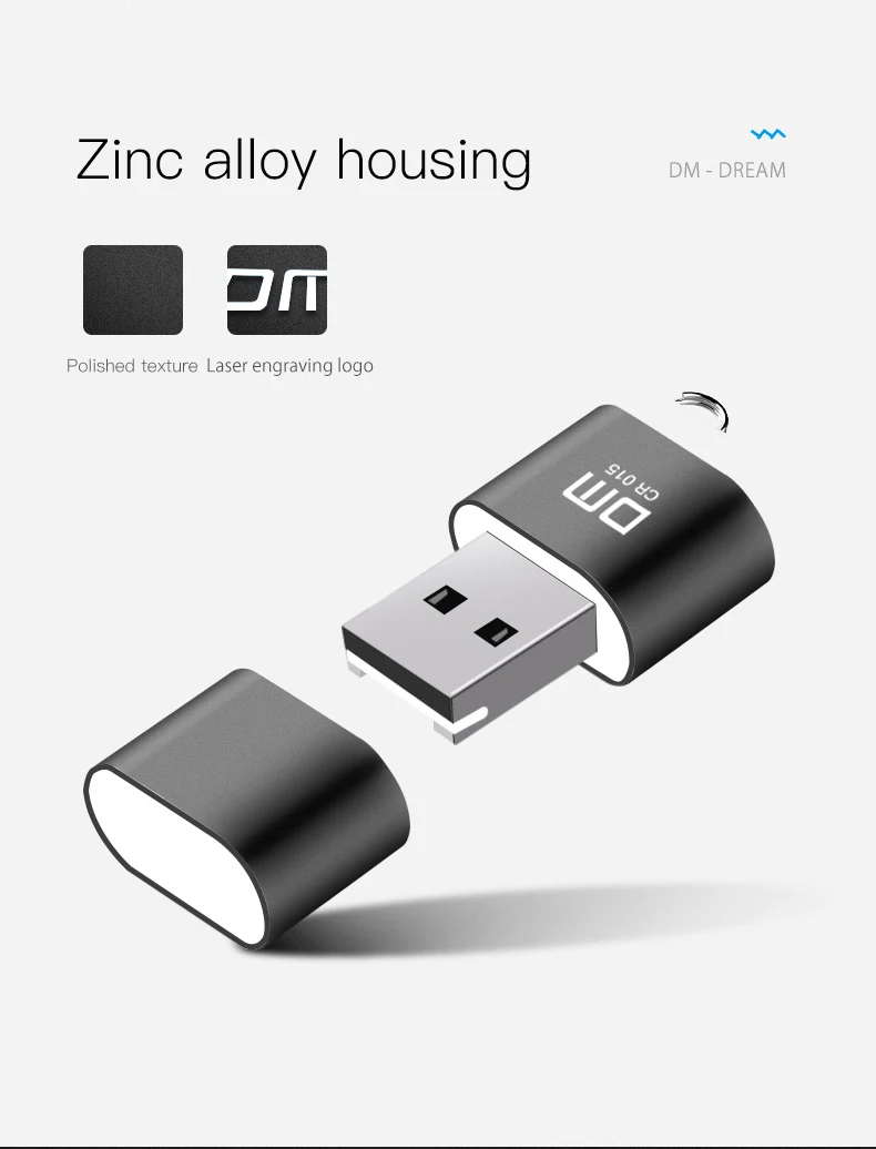 DM Slim SD Card Reader USB2.0 CR015